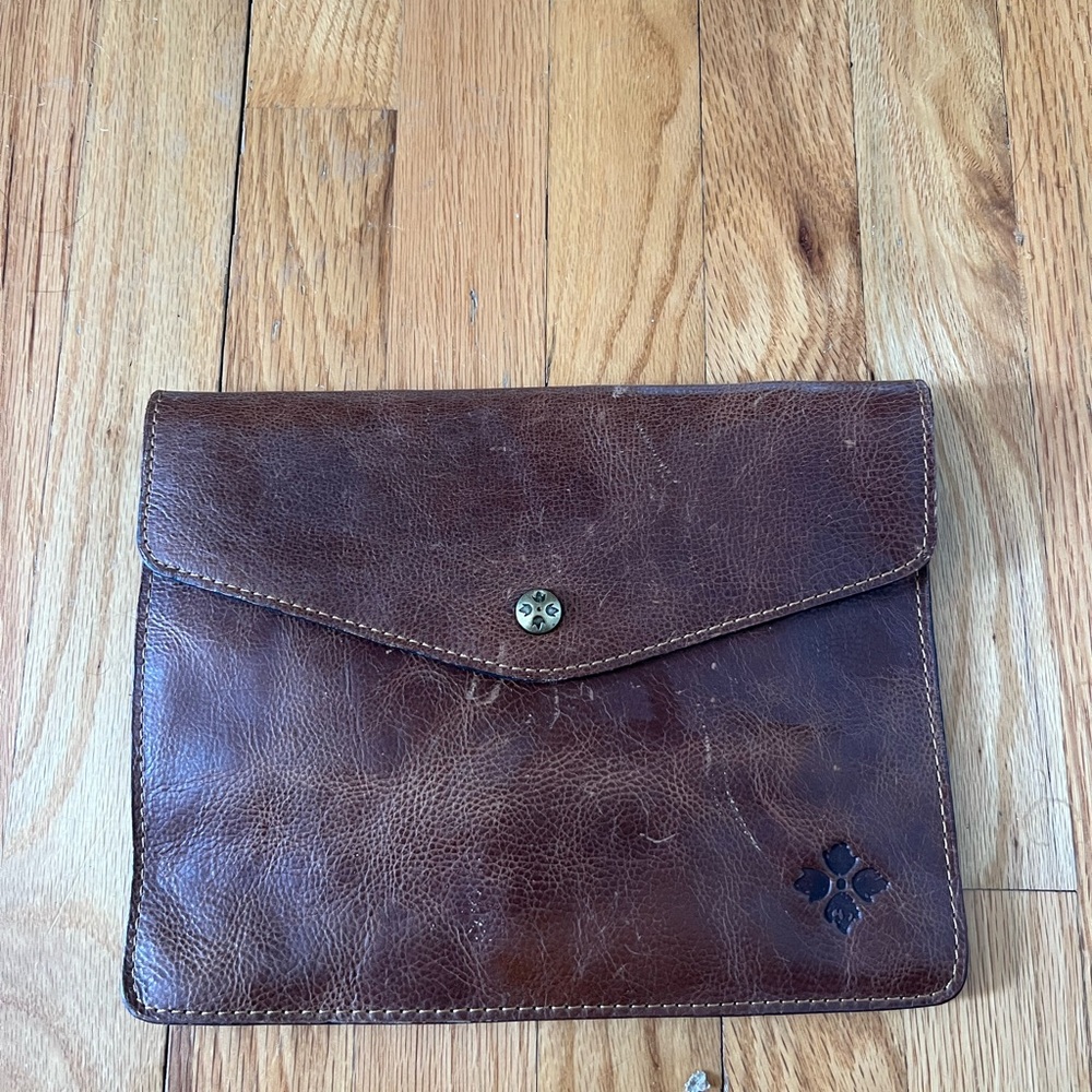 Patricia Nash Brown Leather Clutch